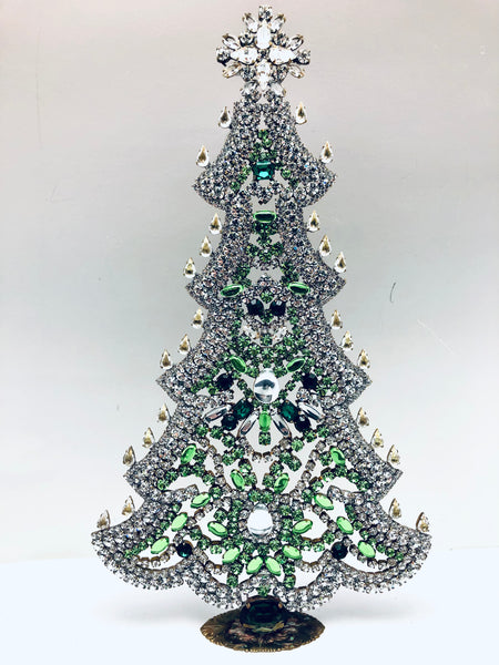 Czech Rhinestone Crystal Christmas Mantle Tree #277