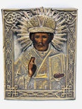 Antique Russian Icon Saint Nicholas Miracle Worker