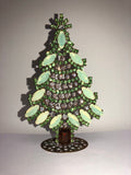 Vintage Czech Crystal Christmas Tree Decoration # 260