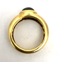 18k Cabochon Tourmaline Ring