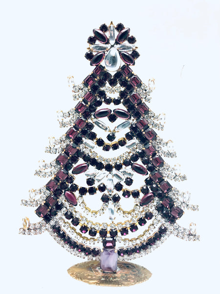 Czech Crystal Christmas Tree Decoration #290