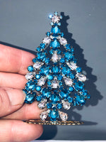 Czech Crystal Rhinestone Christmas Tree Decoration # 234