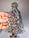 Czech Crystal Christmas Mantle Tree Decoration # 238