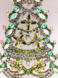 Vintage Czech Crystal Christmas Mantel Tree #223