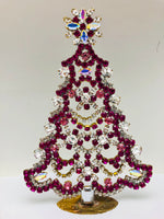 Czech Rhinestone Christmas Mantle Tree #87