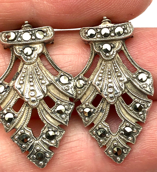 Antique Sterling Silver Screw Back Earrings – Cydney's Antiques