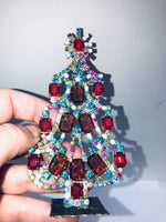 Czech Vintage Crystal Christmas Mantle Tree #181