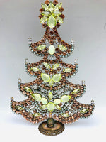 Vintage Czech Crystal Mantle Tree # 227