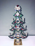 Vintage Czech Crystal Christmas Mantle Tree # 235