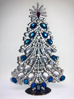 Vintage Czech Crystal Christmas Tree Decoration # 240