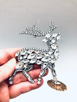 Czech Crystal Right Facing Reindeer