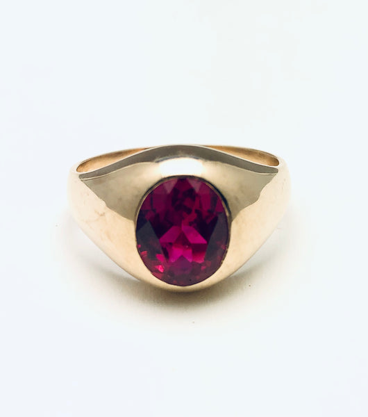 Mens Ruby Ring Antique Ruby ring Real 1.5 Ct Mozambique Ruby ring High  quality | eBay