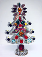 Vintage Czech Crystal Christmas Tree Decoration # 252