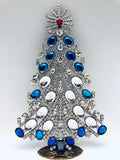 Vintage Czech Crystal Christmas Tree Decoration # 240