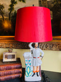 Antique Staffordshire Scotsman Lamp