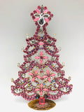 Vintage Czech Crystal Mantle Tree Christmas Decoration #220