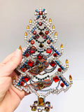 Czech Crystal Mantle Tree Decoration # 291