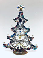 Vintage Czech Crystal Mantle Tree Decoration # 293