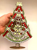 Vintage Czech Crystal Mantle Christmas Tree # 224