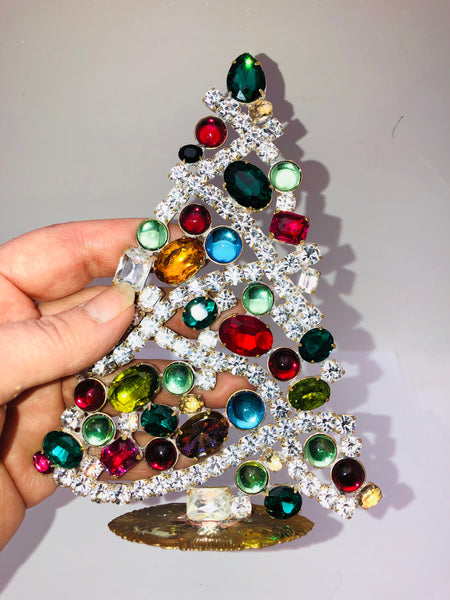 Czech Crystal Rhinestone Christmas Tree Decoration # 270