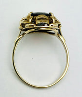 Antique 14k Yellow Gold Garnet Ring