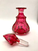 Antique Cranberry Enamel Perfume
