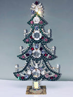 Vintage Czech Crystal Christmas Mantle Tree # 235