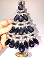 Czech Custom Crystal Rhinestone Christmas Tree Decoration # 263