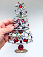 Czech Mantle Rhinestone Christmas Tree #96