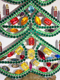 Vintage Czech Crystal Christmas Tree Decoration # 239