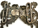 Antique Victorian Angels Belt Huckle Cherubs