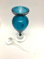 Blue Art Glass Perfume Bottle