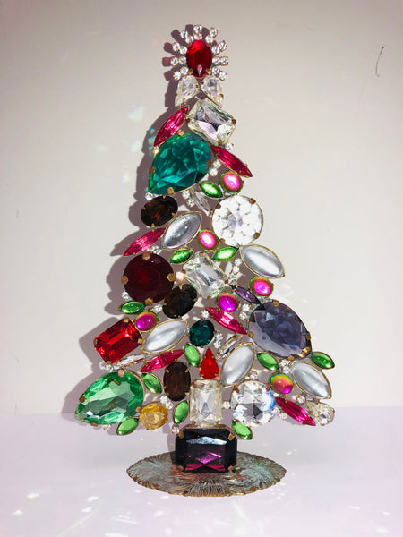 Czech Crystal Christmas Tree #266