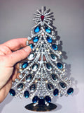 Vintage Czech Crystal Christmas Tree Decoration # 240