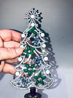 Czech Crystal Christmas Mantle Tree Decoration # 238
