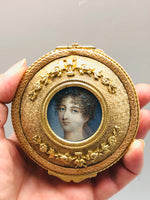 Antique French Ormolu Portrait Box