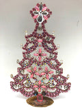 Vintage Czech Crystal Mantle Tree Christmas Decoration #220