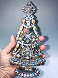 Vintage Czech Crystal Mantle Tree Jewel Base #197
