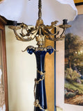 Antique French Porcelain Ormolu Lamp