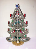 Vintage Czech Rhinestone Christmas Tree #275