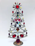 Czech Mantle Rhinestone Christmas Tree #96