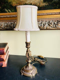 Antique Bronze Candlestick Lamp