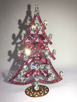 Czech Pink Crystal Christmas Tree # 175