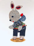 Czech Rhinestone Easter Bunny Rabbit #150