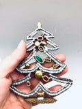 Vintage Czech Rhinestone Christmas Mantle Tree # 297