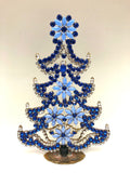 Vintage Czech Crystal Mantle Christmas Tree Decoration #221