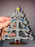 Czech Crystal Christmas Mantle Tree Decoration # 237