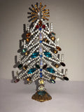 Vintage Czech Crystal Christmas Tree Decoration # 257