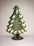 Vintage Czech Crystal Christmas Tree Decoration # 260