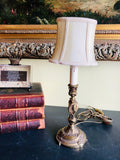 Antique Bronze Candlestick Lamp